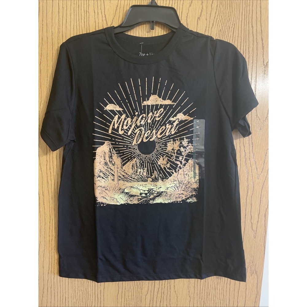 Zoe + Liv Tshirt Mojave Desert Black Size Medium Destination Tee‎